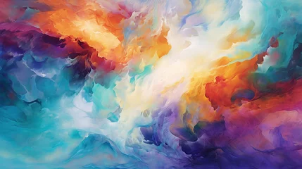 Photo sur Plexiglas Mélange de couleurs colorful abstract watercolor background