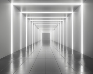 corridor with columns