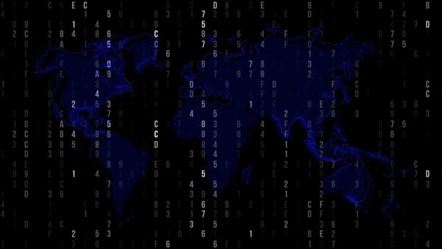 abstract background with binary code