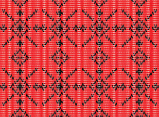 Vector crochet pattern Seamless knitting1