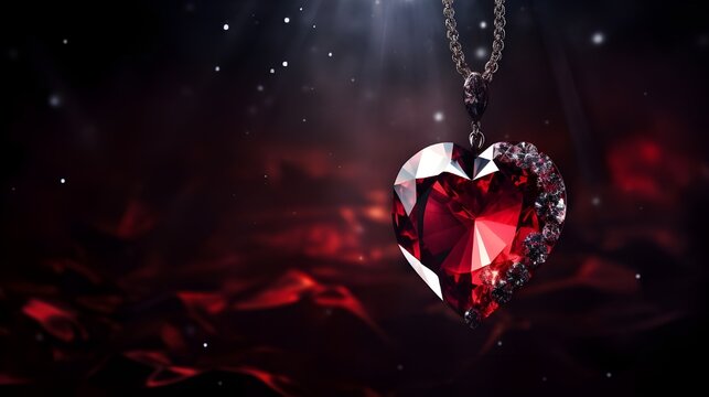 Collar en forma de coraz&oacute;n rojo o collar de amor el coraz&oacute;n se convirti&oacute; en el s&iacute;mbolo presente en fechas especiales como
