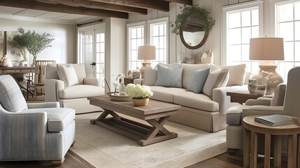 Fototapeta premium Coastal Living Rooms 