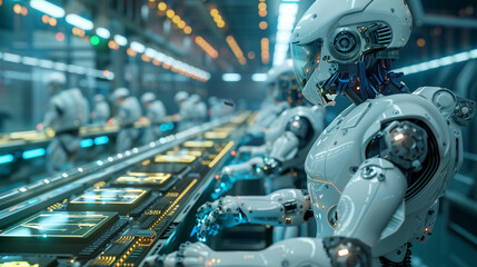 Robots in factory
