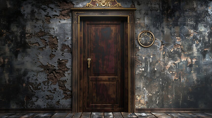 Doors wallpaper, the passageways may sometimes bring surprises when opened - obrazy, fototapety, plakaty