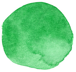 Green Watercolor circle texture. Watercolour circle elements for design, Poster, Brochure, Printing, Advertisement, etc.
