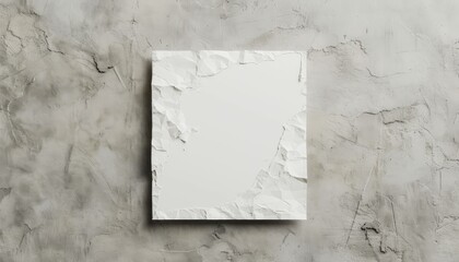 Crumpled White Paper Texture

