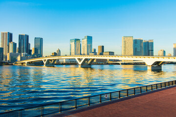 Naklejka premium 東京都市風景 豊洲