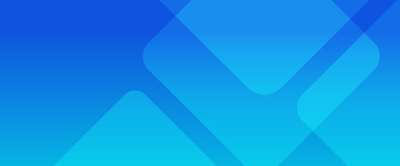 Blue vector abstract banner with simple geometric shapes. For cover design, book design, poster, cd cover, flyer, website backgrounds or advertising