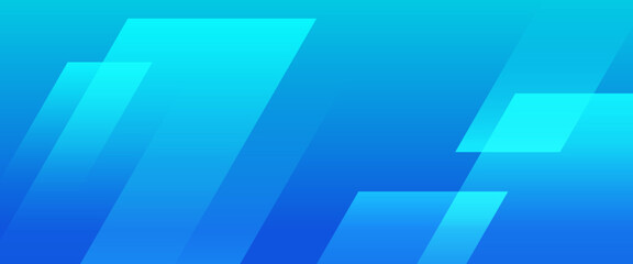 Fototapeta premium Blue vector minimalist modern abstract banner with shapes. For website, banners, brochure, posters, flyer, card, and cover