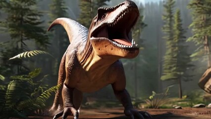 Ceratosaurus dinosaur scene in the wilderness - Powered by Adobe