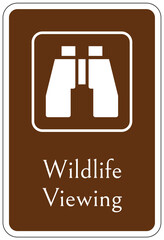 Wildlife warning sign wildlife viewing