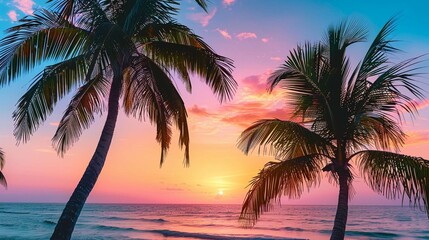 palm trees on the beach