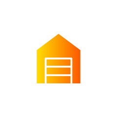 warehouse gradient icon
