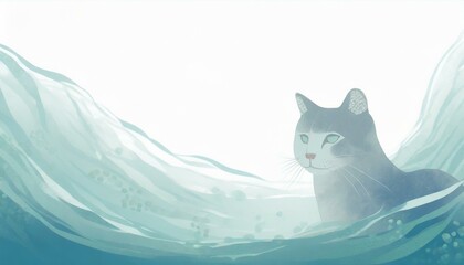 polar wolf in the snow