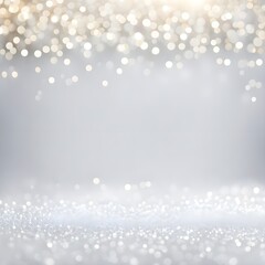 bokeh background white, gold sparkle