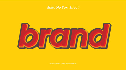 brand text effect retro
