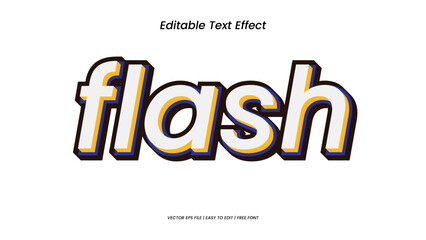 flash text effect retro