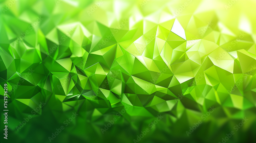 Poster green abstract green light abstract ,background polygon elegant background and frame background