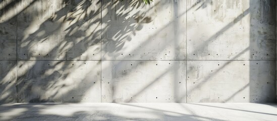 a blank concrete wall inside with space for text.