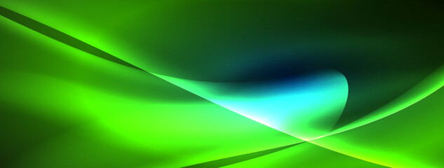 Neon light glowing waves and lines background set for wallpaper, business card, cover, poster, banner, brochure, header, website