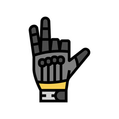 gloves paintball game color icon vector. gloves paintball game sign. isolated symbol illustration