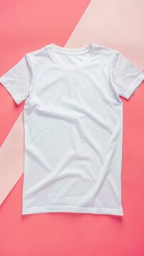 Flat Lay Mockup, t-shirt flat on a surface and photograph it from above