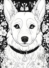Colorful Canine Companions: Captivating Dog Designs for Creative Coloring Adventures