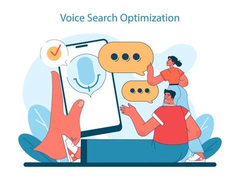 Marketing 5.0 concept. Capturing the essence of voice search optimization