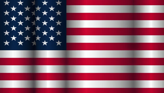 Presidents Day Abstract USA Flag