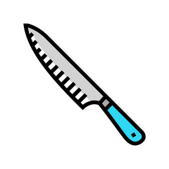chef knives restaurant equipment color icon vector. chef knives restaurant equipment sign. isolated symbol illustration
