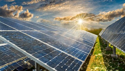 Solar power energy - Closeup of solar panels, pv, photovoltaics - obrazy, fototapety, plakaty