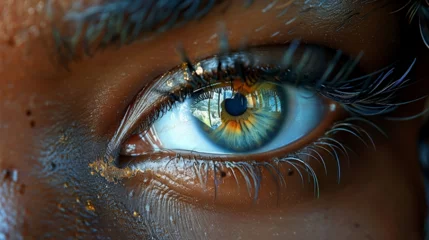 Tuinposter Close up of an eye © Renato