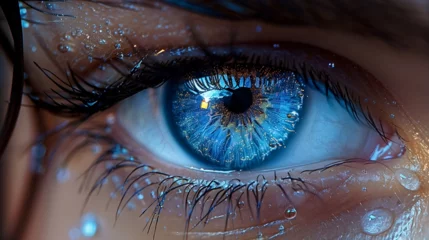 Schilderijen op glas Close up of an eye © Renato