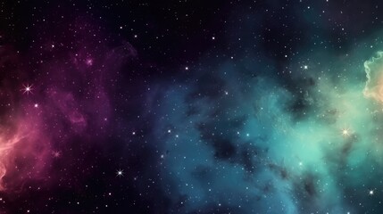 Fototapeta na wymiar Beautiful sky cloud Space galaxy background with stars, bright colours, purple, blue, pink, night scene. 