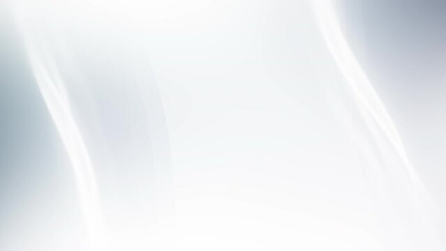 Corporate presentation background. White clean blurred wave for elegant business smooth motion digital technology video.