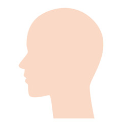 横顔のシルエット