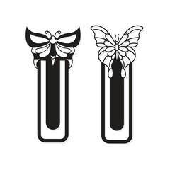 Laser Cut Clip Bookmark SVG design