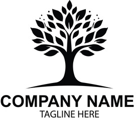 Obraz premium wellness tree logo design 