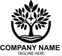 wellness tree logo design 