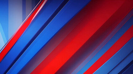 Obraz premium Blue red abstract presentation background with 3D curve wavy lines.