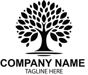 Obraz premium wellness tree logo design 