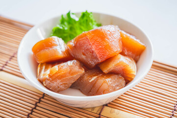 ビンチョウマグロの漬け