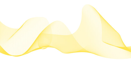 Abstract wave element for design. Wave with lines created using blend tool. Curved wavy line, smooth stripe. Stylized line art background. Vector illustration.