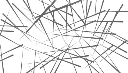 Random chaotic lines abstract geometric pattern texture. Contemporary art illustration. Vector illustration