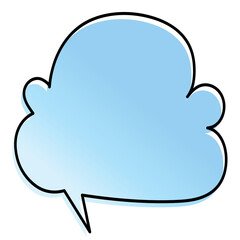 Speech bubbles with colorful gradient. Template for web design, banner, mobile app, landing page and infographics.