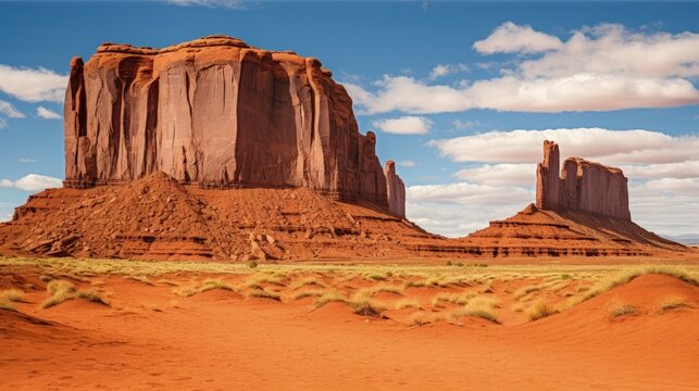 The monument valley arizona utah usa iconic red mesas vast desert landscape ancient navajo territory