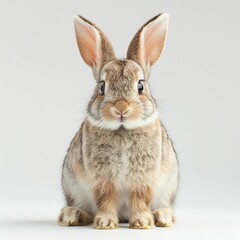 Obraz premium a angey bunny white background