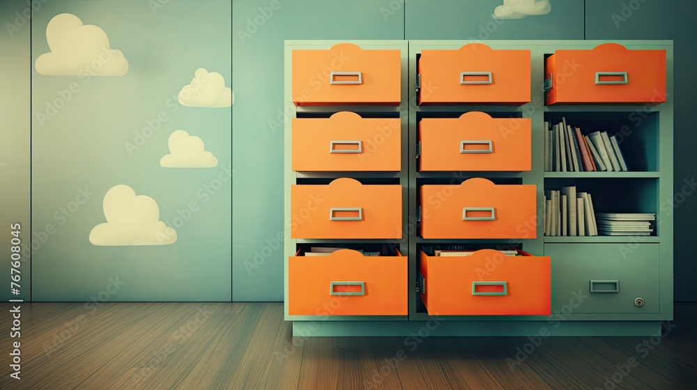 Poster cloud based storage that allows for easy access to files from anywhere