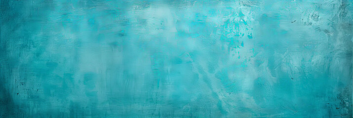 Obraz premium turquoise rough texture wall background, Cyan blue grunge background, ,Christmas background, old blue paint 