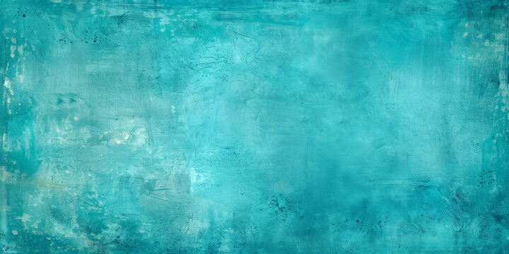 turquoise rough texture wall background, Cyan blue grunge background, ,Christmas background, old blue paint	
